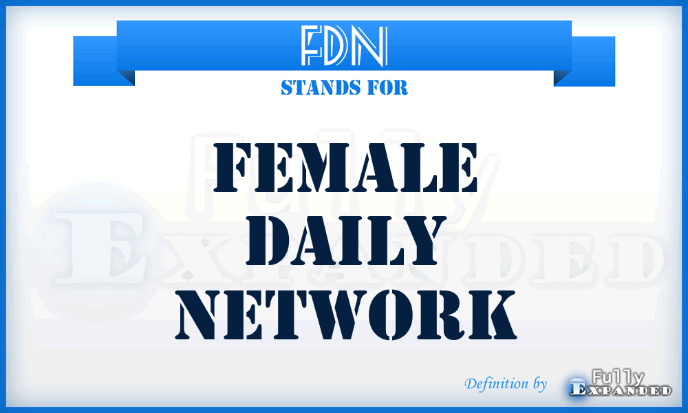 FDN - Female Daily Network
