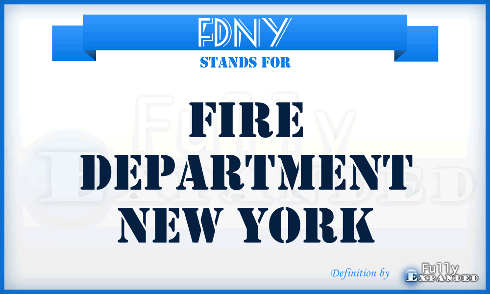 FDNY - Fire Department New York