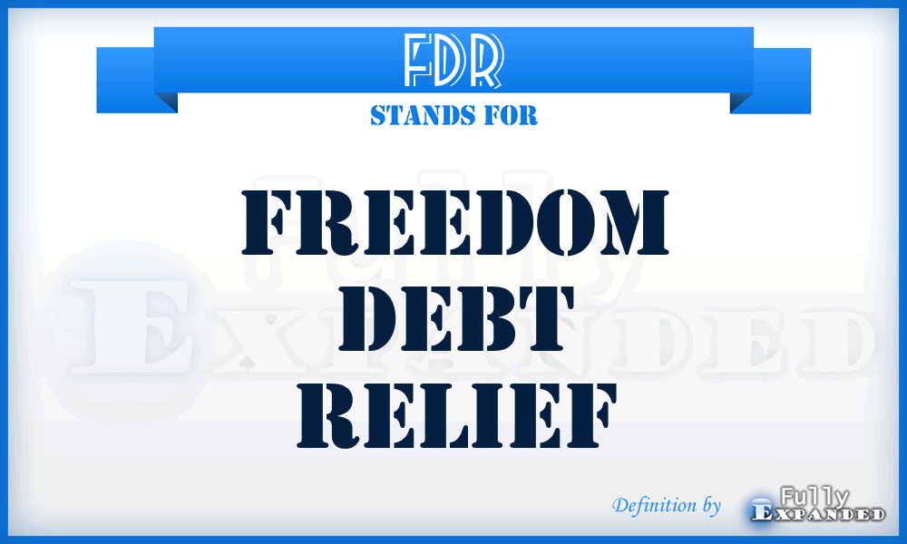 FDR - Freedom Debt Relief