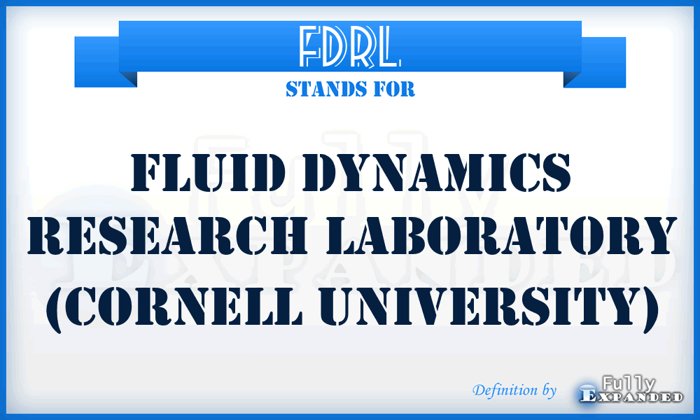 FDRL - Fluid Dynamics Research Laboratory (Cornell University)