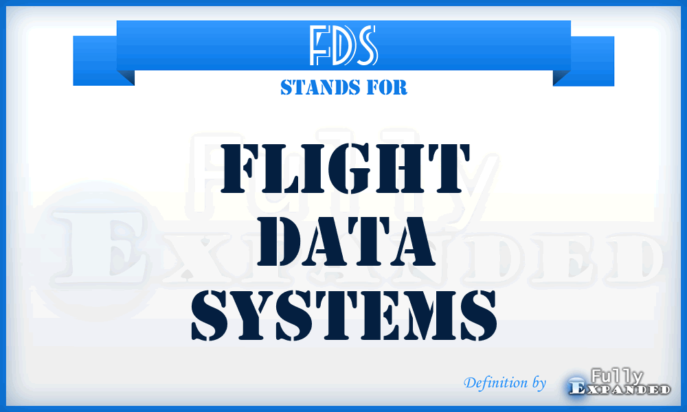 FDS - Flight Data Systems