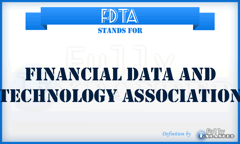FDTA - Financial Data and Technology Association