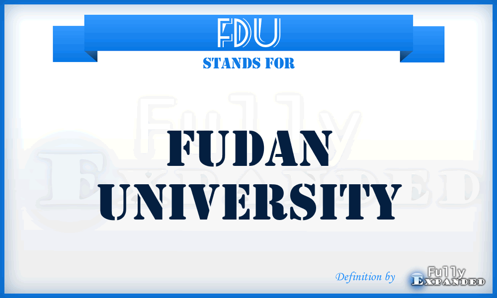 FDU - FuDan University