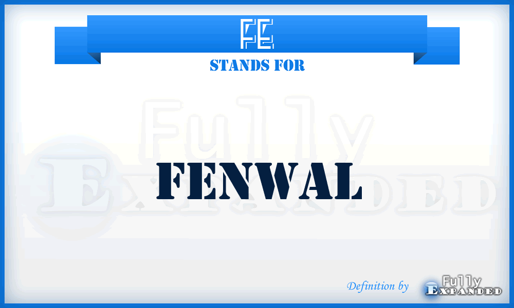 FE - Fenwal