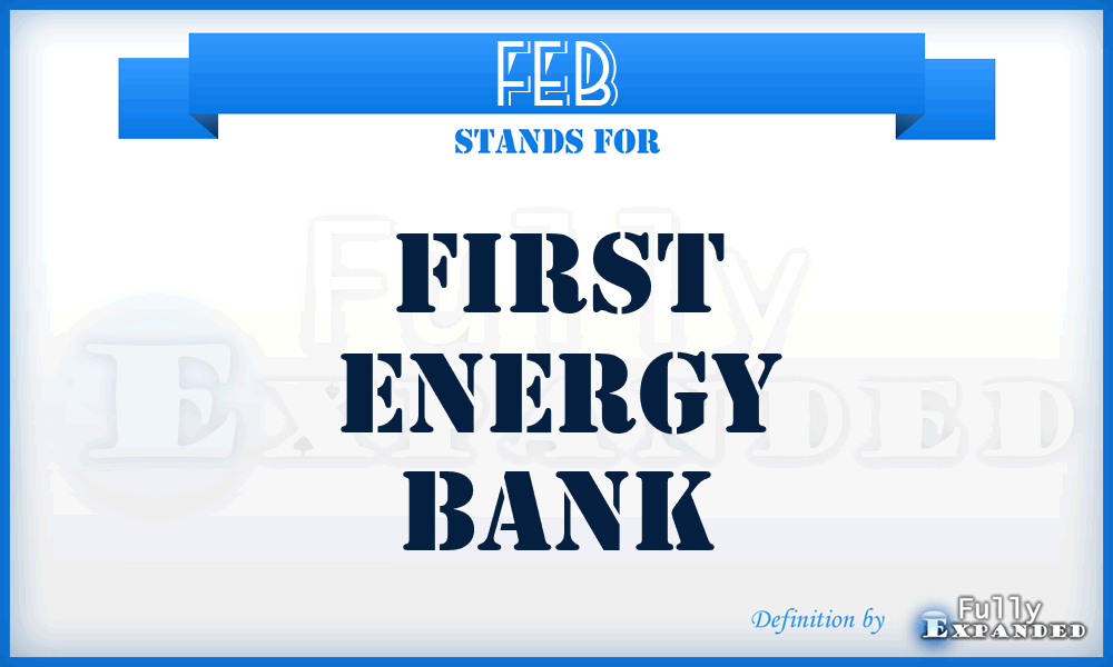 FEB - First Energy Bank