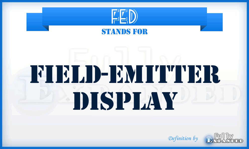 FED - field-emitter display