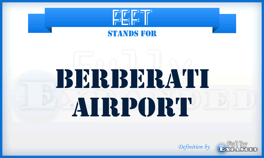 FEFT - Berberati airport