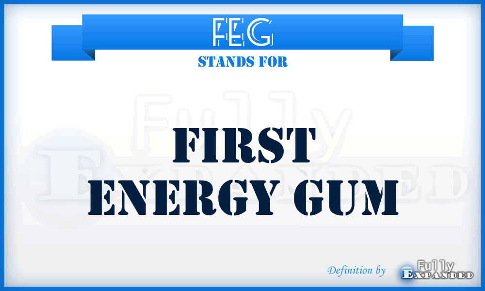 FEG - First Energy Gum