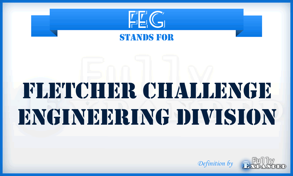 FEG - Fletcher Challenge Engineering Division