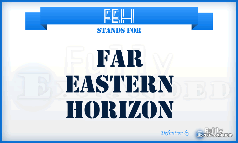 FEH - Far Eastern Horizon