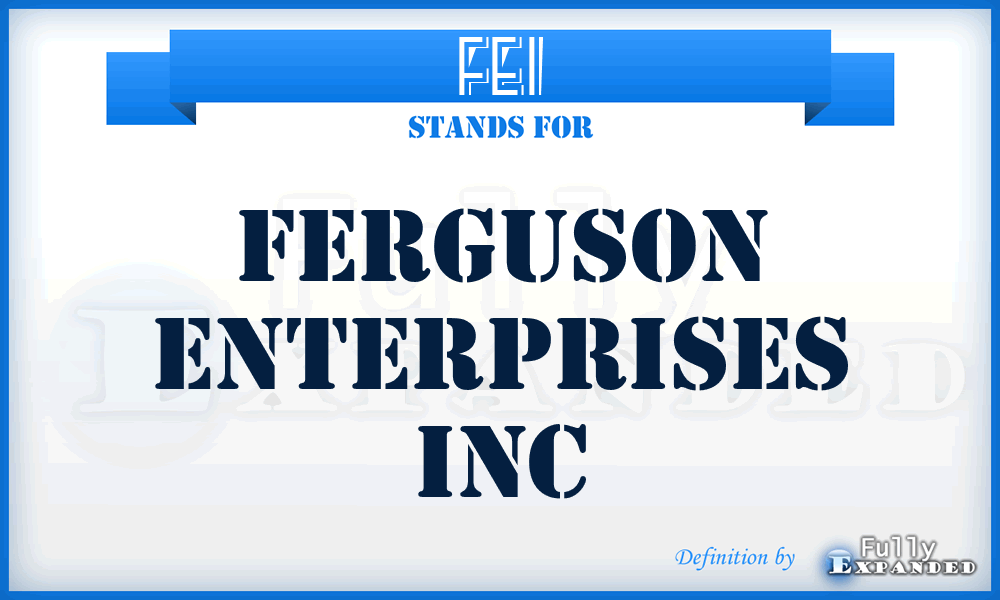 FEI - Ferguson Enterprises Inc