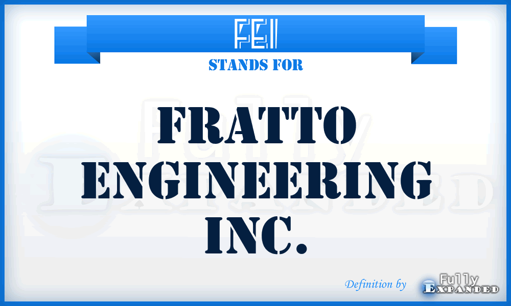 FEI - Fratto Engineering Inc.