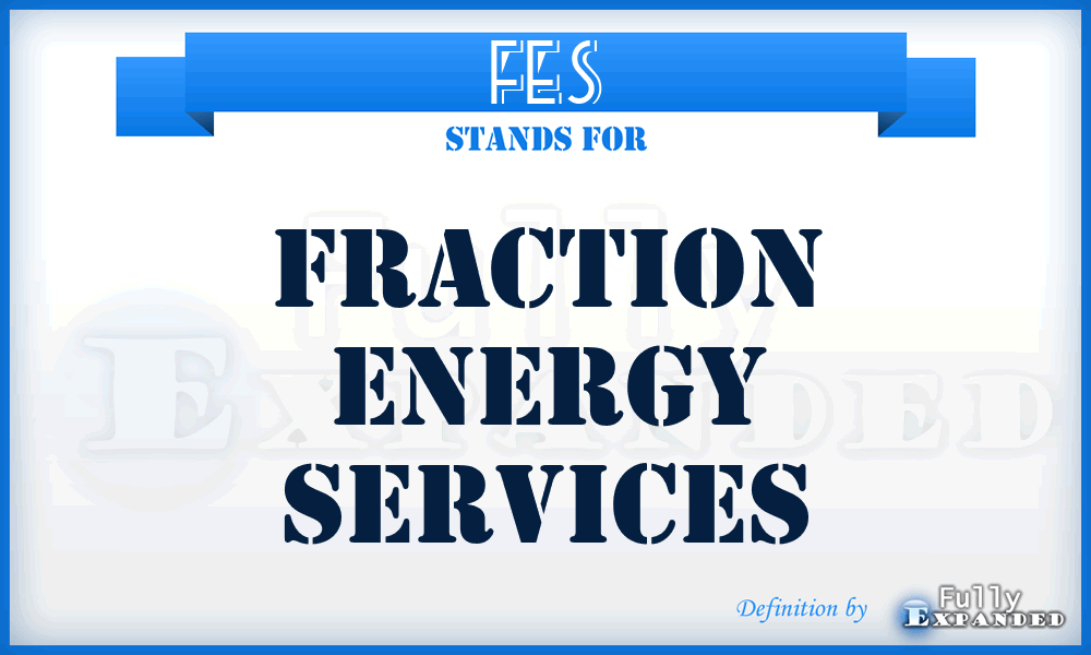 FES - Fraction Energy Services