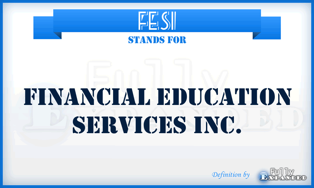 FESI - Financial Education Services Inc.