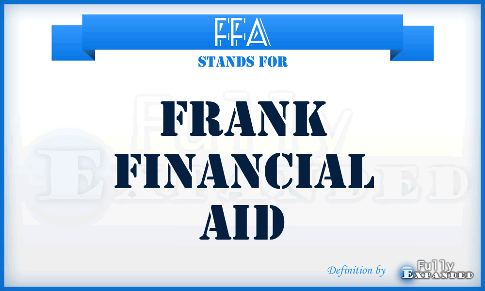 FFA - Frank Financial Aid