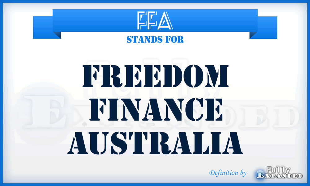 FFA - Freedom Finance Australia