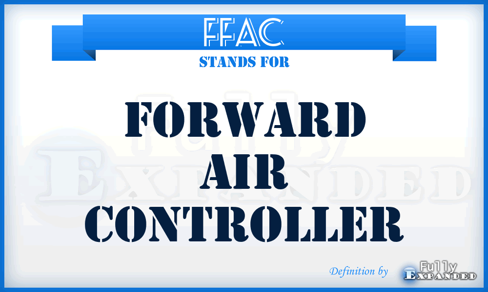 FFAC - forward air controller