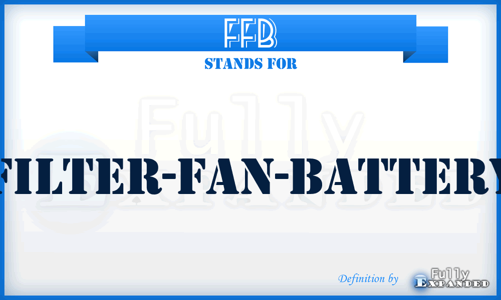 FFB - Filter-Fan-Battery