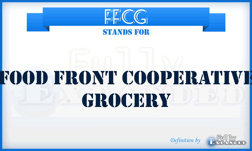 FFCG - Food Front Cooperative Grocery