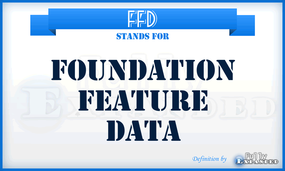 FFD - foundation feature data