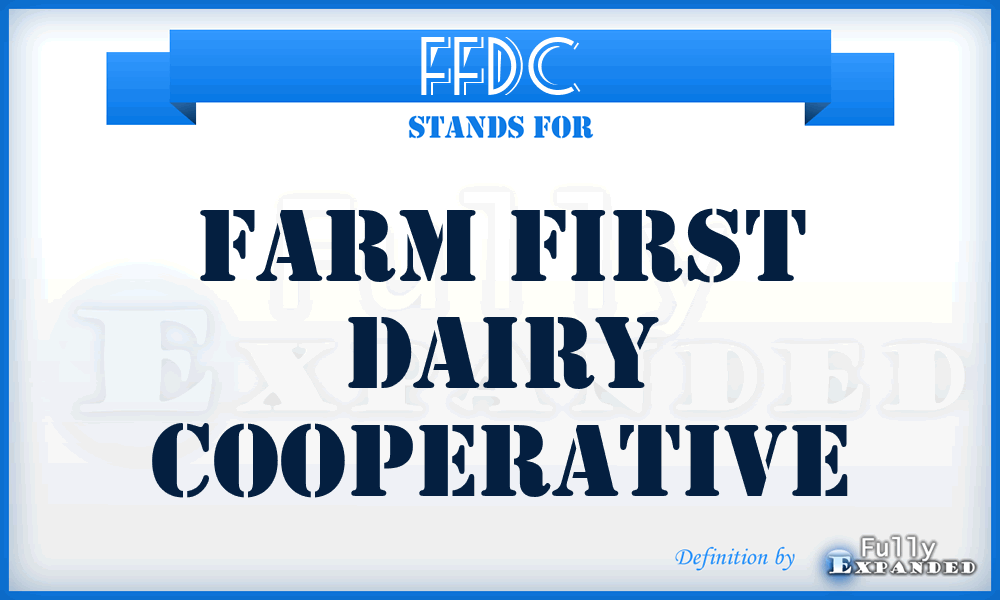 FFDC - Farm First Dairy Cooperative