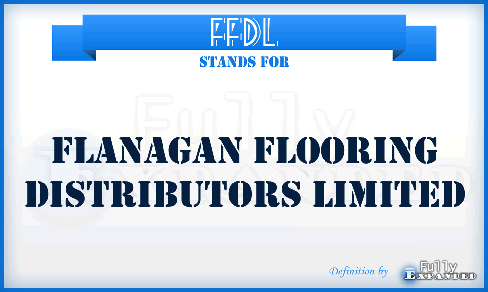 FFDL - Flanagan Flooring Distributors Limited