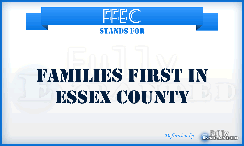 FFEC - Families First in Essex County