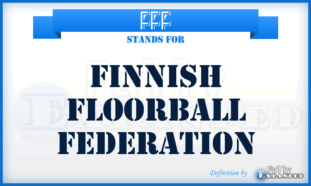 FFF - Finnish Floorball Federation