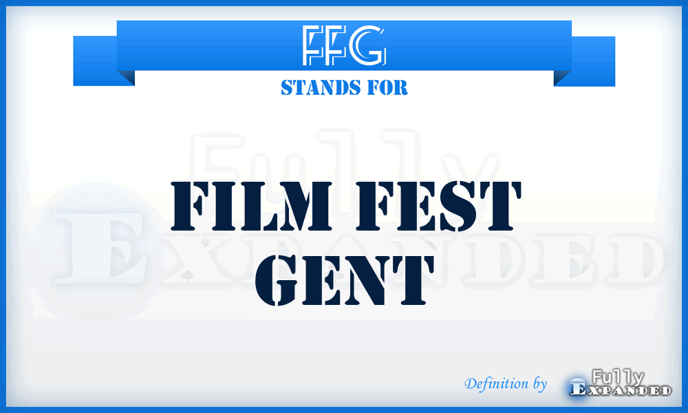 FFG - Film Fest Gent