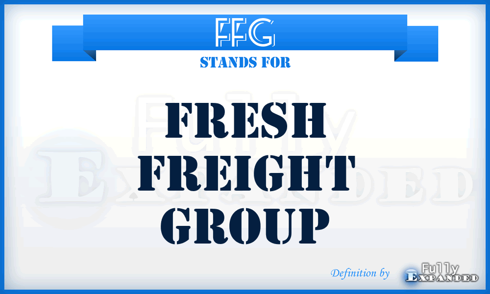 FFG - Fresh Freight Group