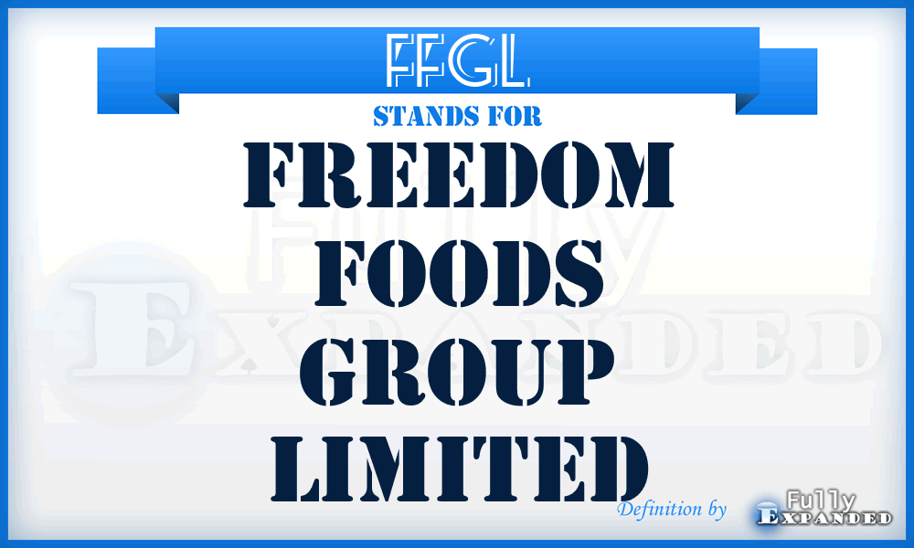 FFGL - Freedom Foods Group Limited