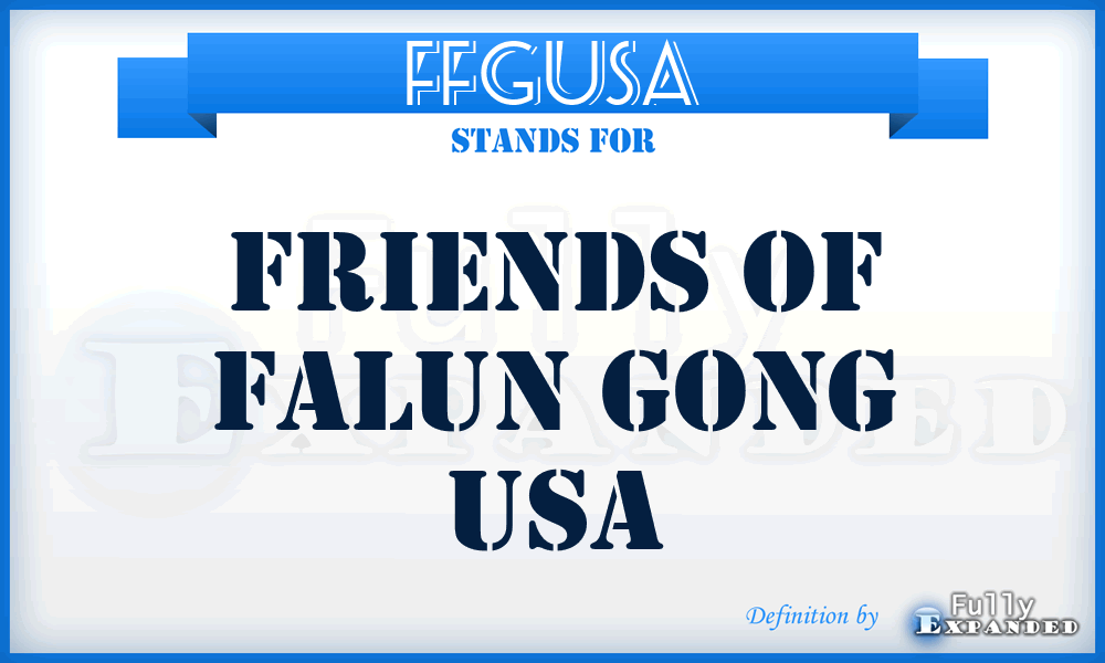 FFGUSA - Friends of Falun Gong USA