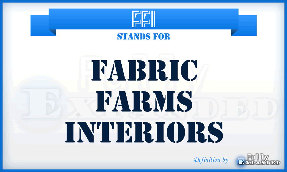 FFI - Fabric Farms Interiors