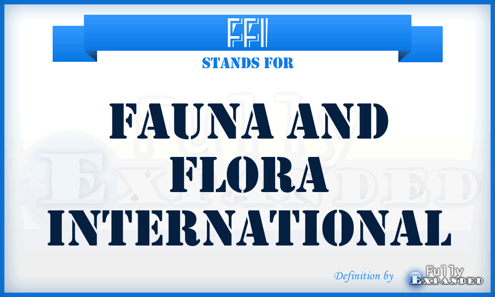 FFI - Fauna and Flora International