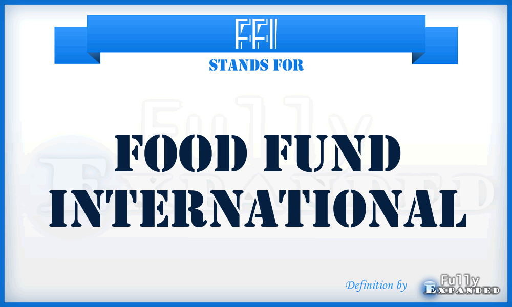 FFI - Food Fund International