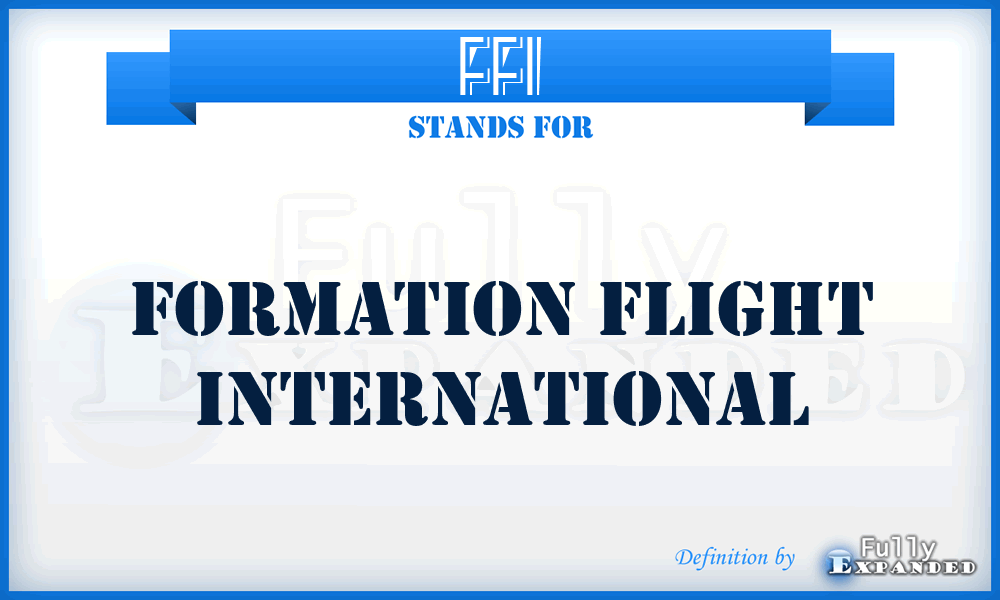 FFI - Formation Flight International