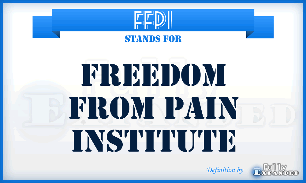 FFPI - Freedom From Pain Institute
