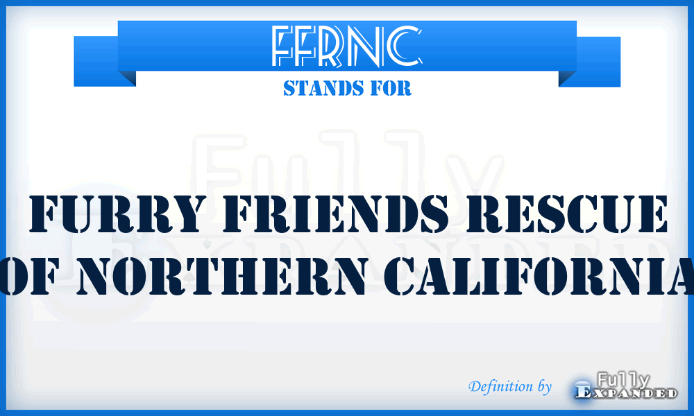 FFRNC - Furry Friends Rescue of Northern California