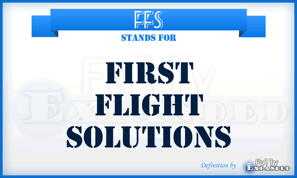 FFS - First Flight Solutions