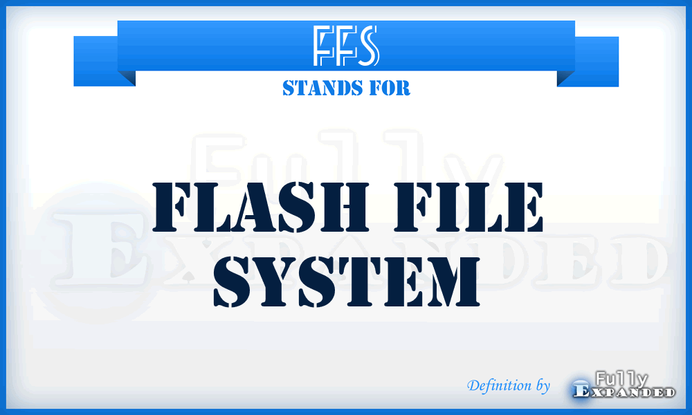 FFS - Flash File System