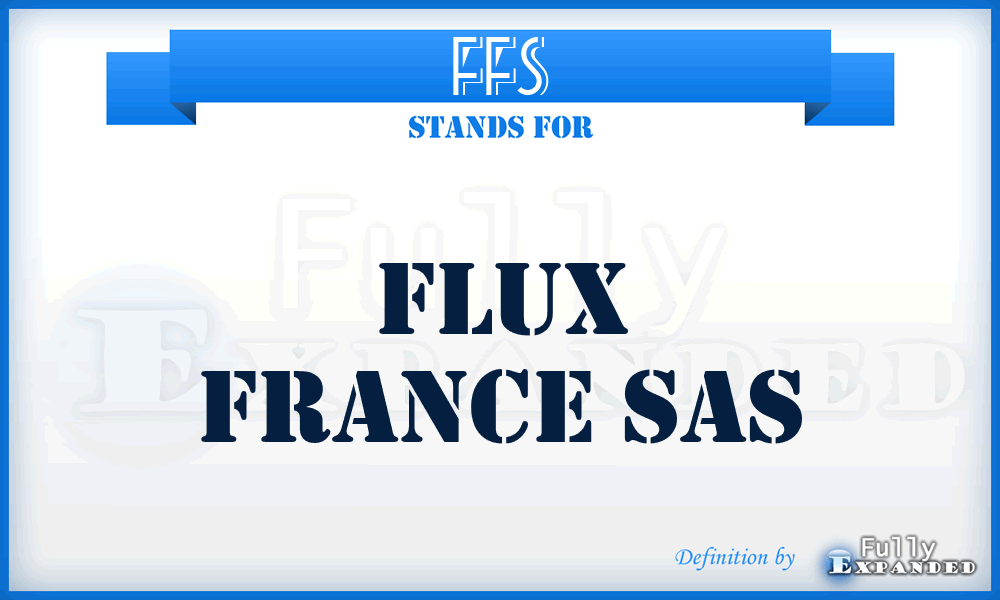 FFS - Flux France Sas