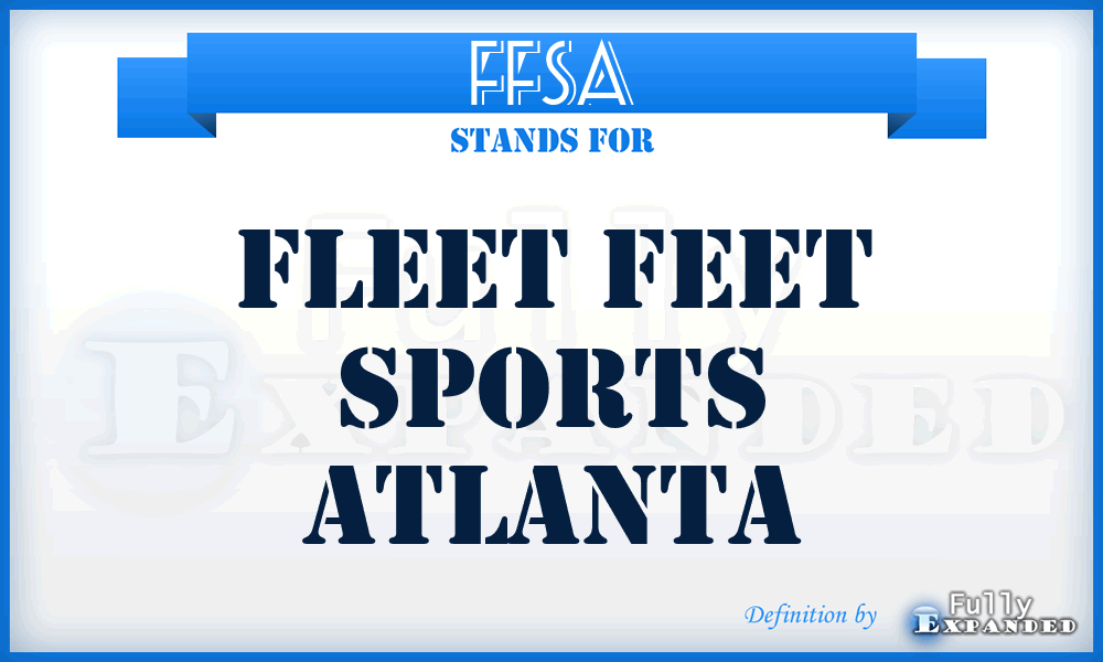 FFSA - Fleet Feet Sports Atlanta