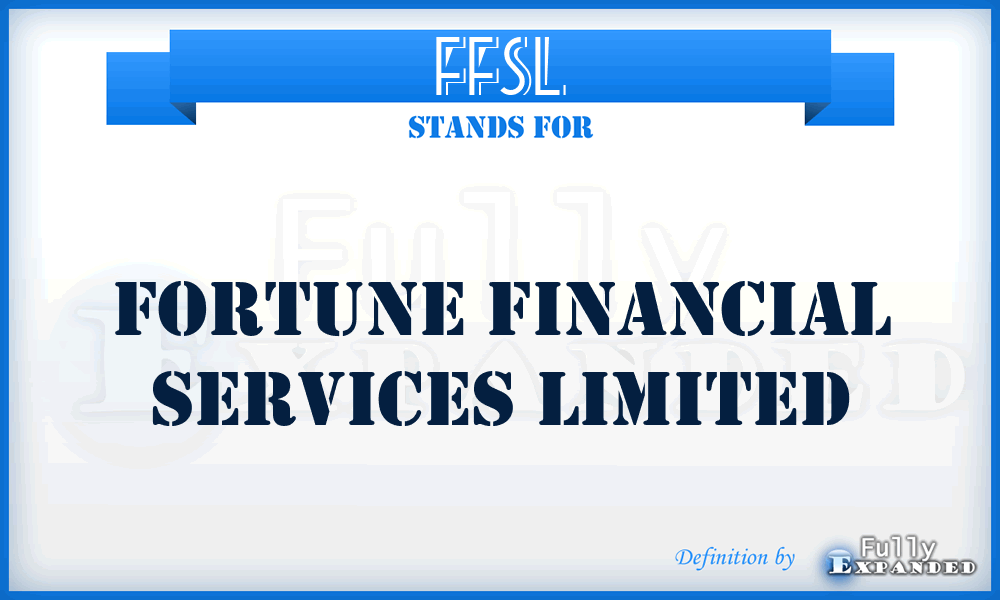 FFSL - Fortune Financial Services Limited