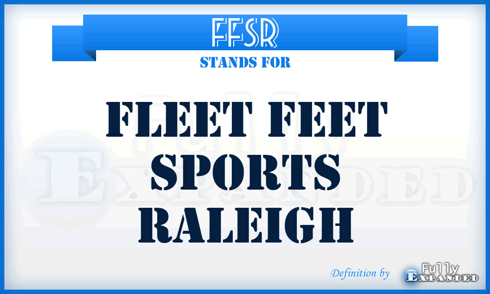 FFSR - Fleet Feet Sports Raleigh