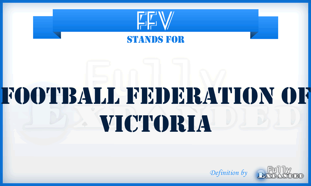 FFV - Football Federation of Victoria