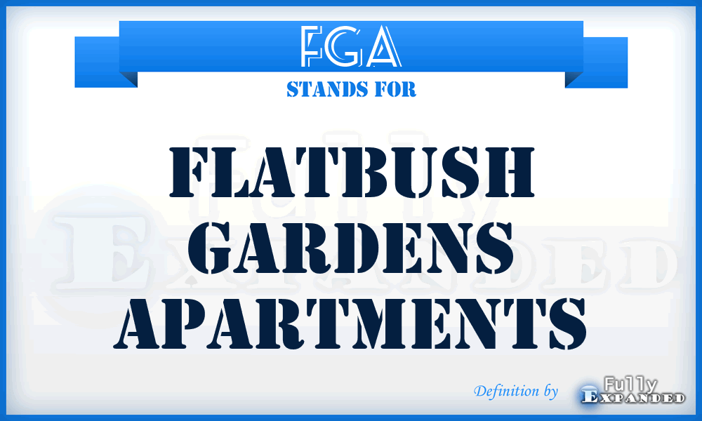 FGA - Flatbush Gardens Apartments