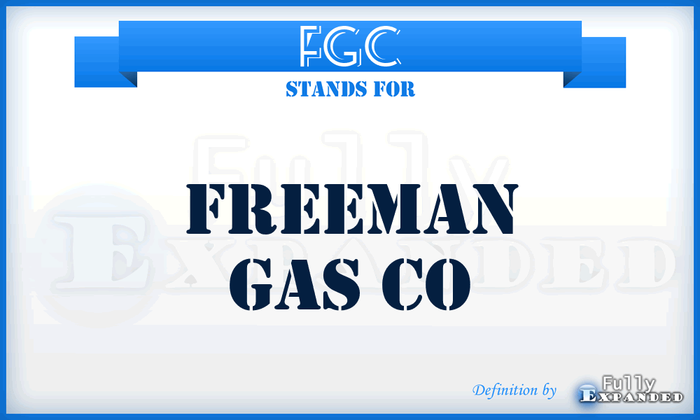 FGC - Freeman Gas Co