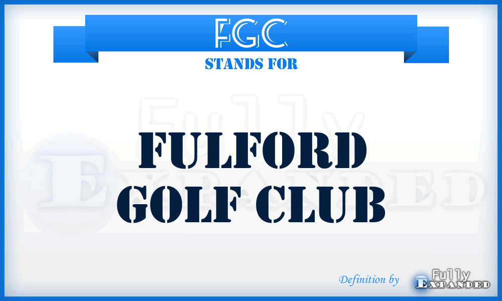 FGC - Fulford Golf Club
