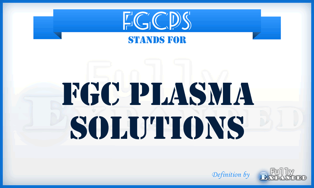 FGCPS - FGC Plasma Solutions