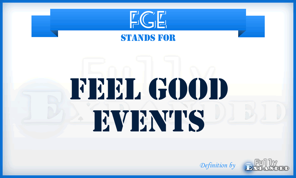 FGE - Feel Good Events